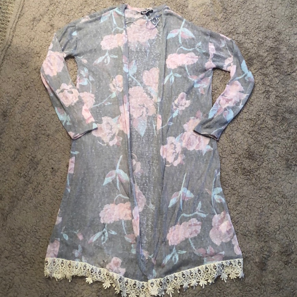 Beautiful flower cardigan